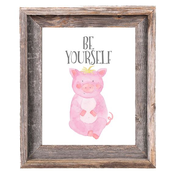 Provincial Collection - Pig - Be Yourself - Instant Download